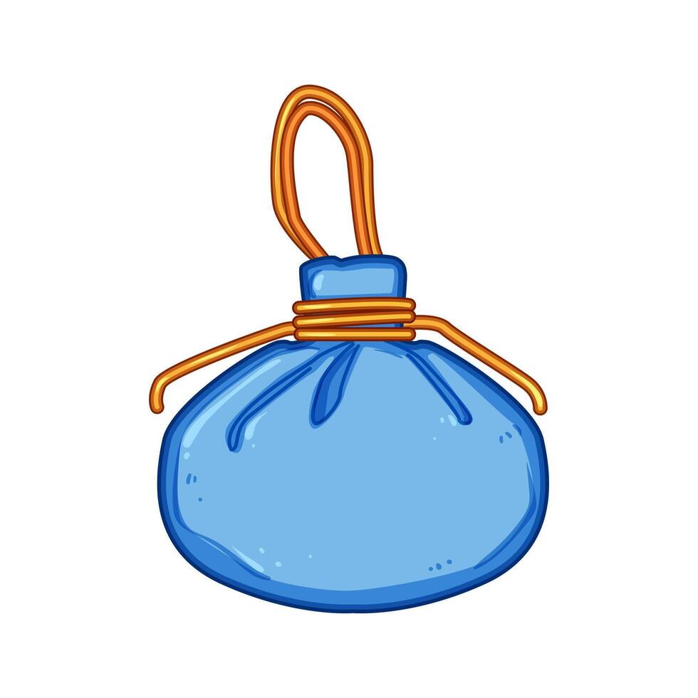 red chinese lucky bag cartoon illustration vector