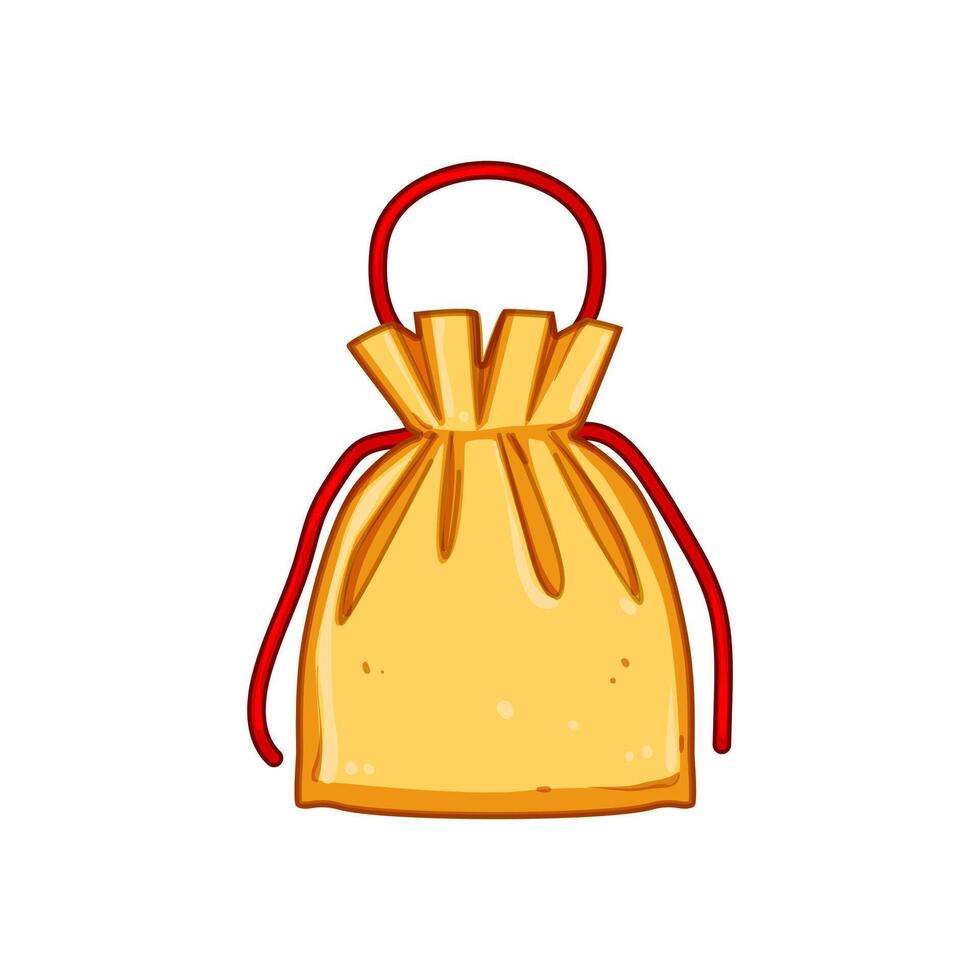 envelope chinese lucky bag cartoon illustration vector