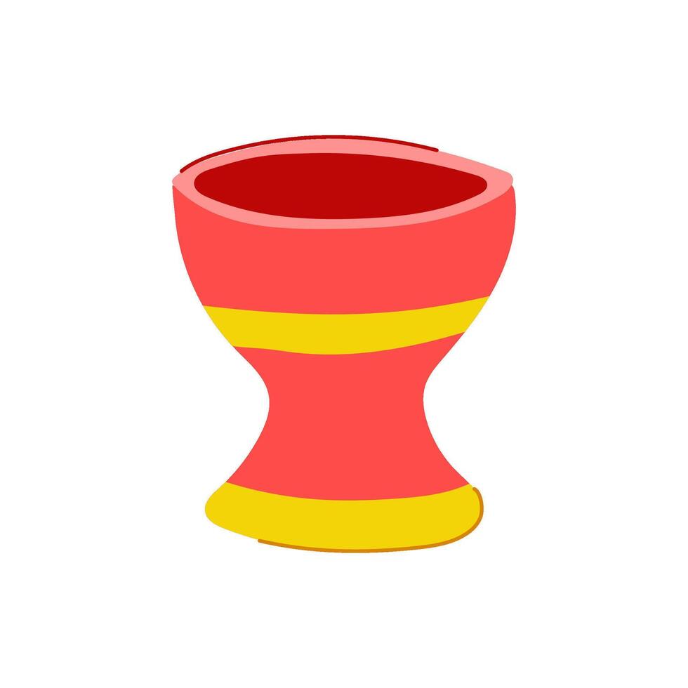 plastic egg holder cartoon illustration vector