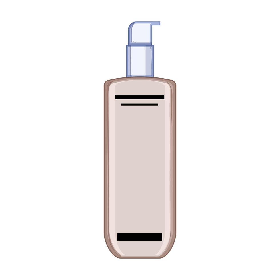 refreshing face toner cartoon illustration vector