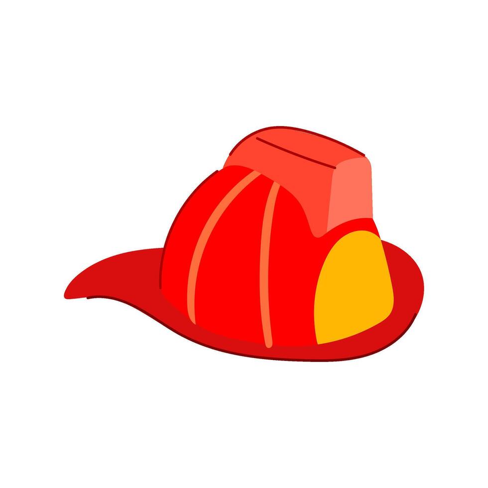 visor firefighter helmet cartoon illustration vector