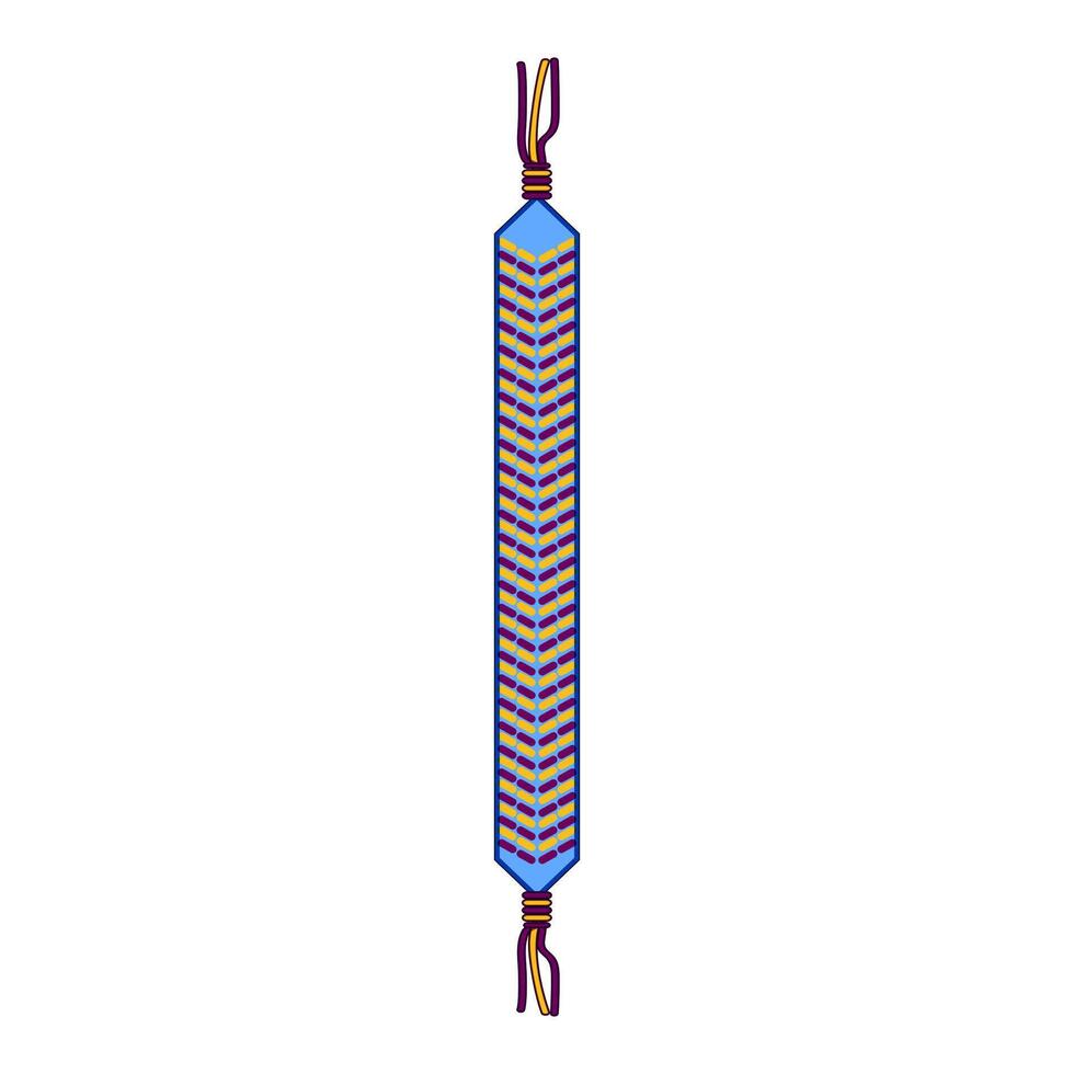 craft friendship bracelet cartoon illustration vector