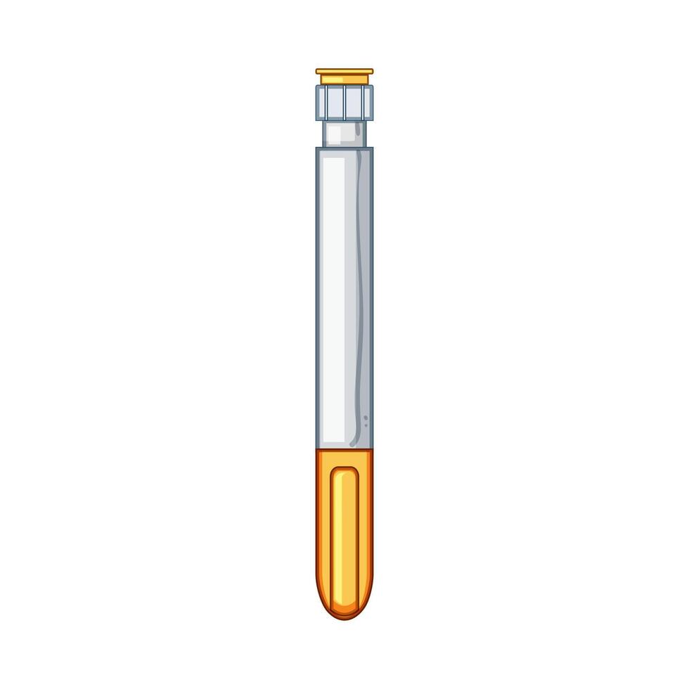 glucose insulin pen cartoon illustration vector
