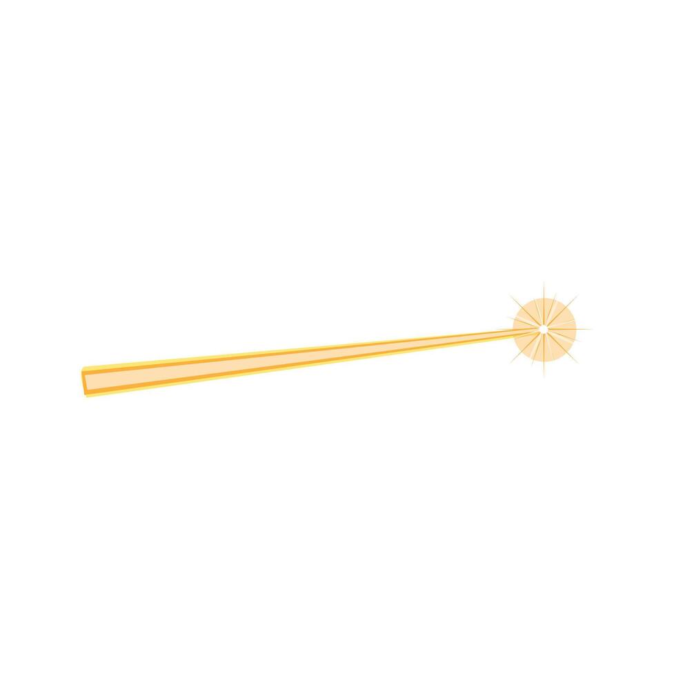 light laser beam cartoon illustration vector