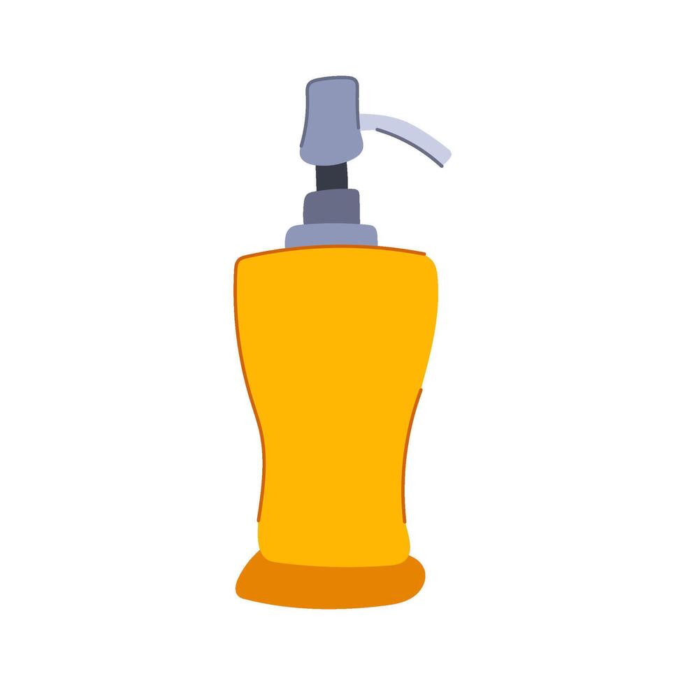 refillable liquid soap dispenser cartoon illustration vector