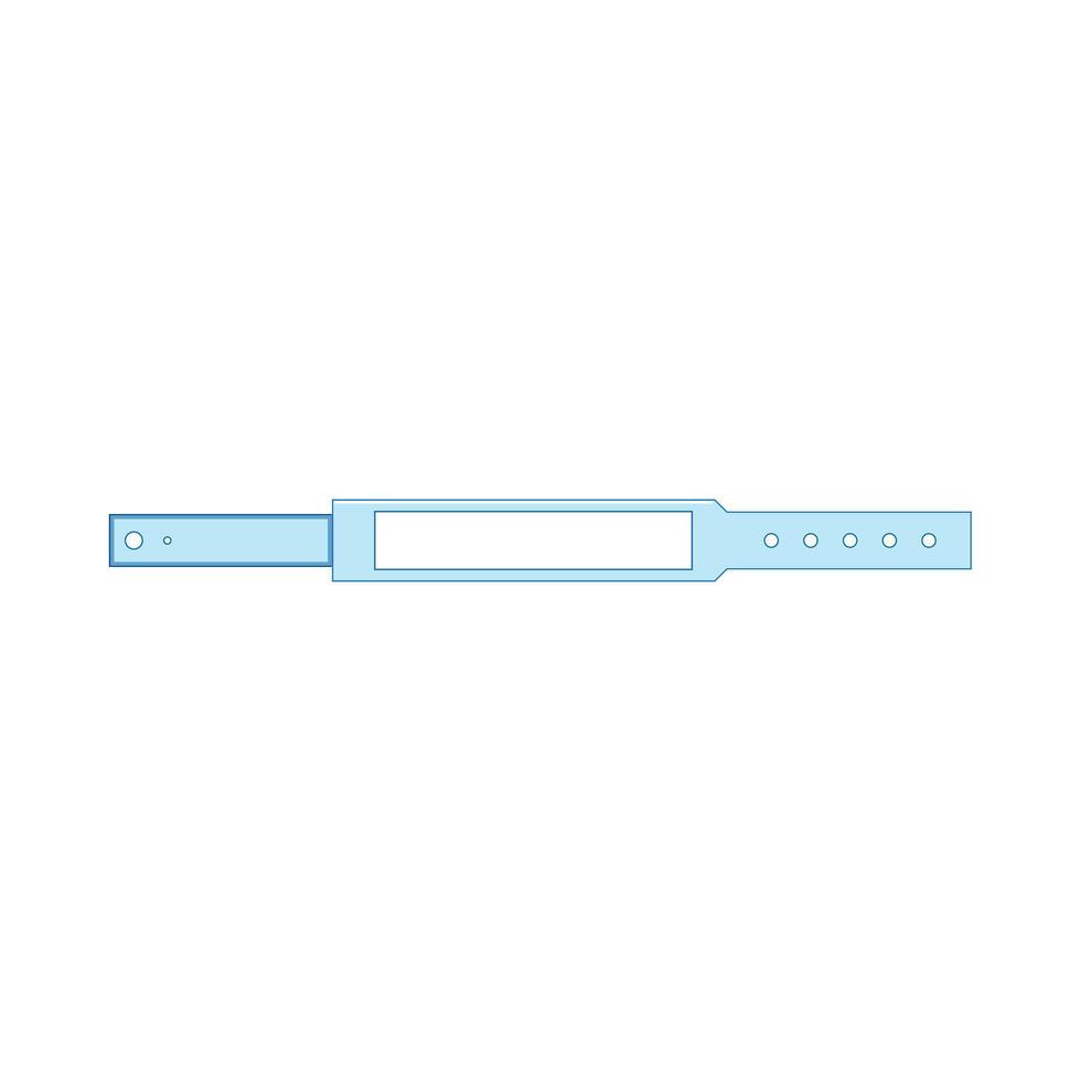 identification medical bracelet cartoon illustration vector