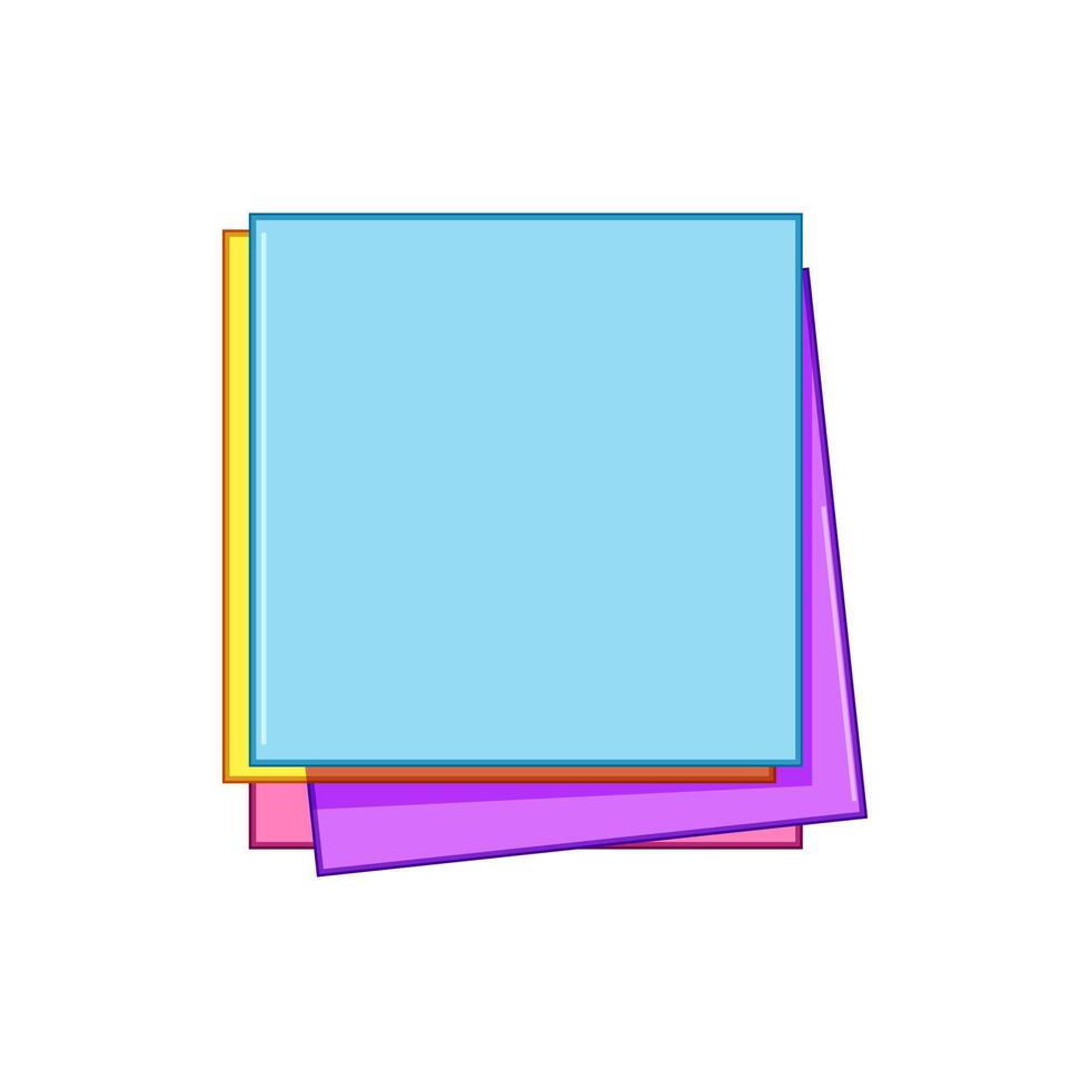 stationery memo paper cartoon illustration vector