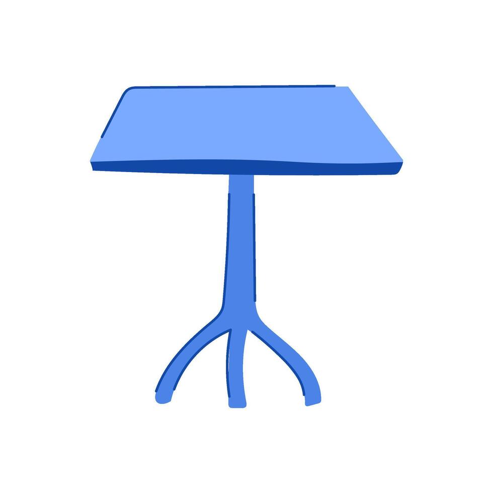 resistant plastic table cartoon illustration vector