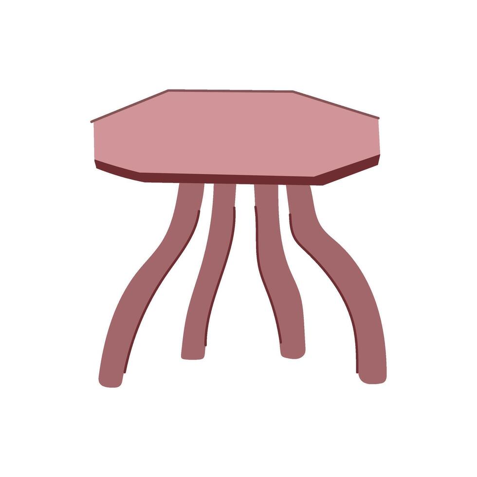 waterproof plastic table cartoon illustration vector