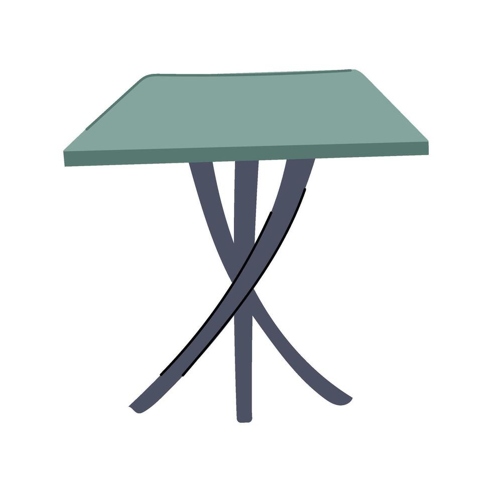 clean plastic table cartoon illustration vector