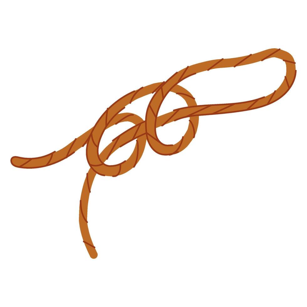 secure rope knot cartoon illustration vector