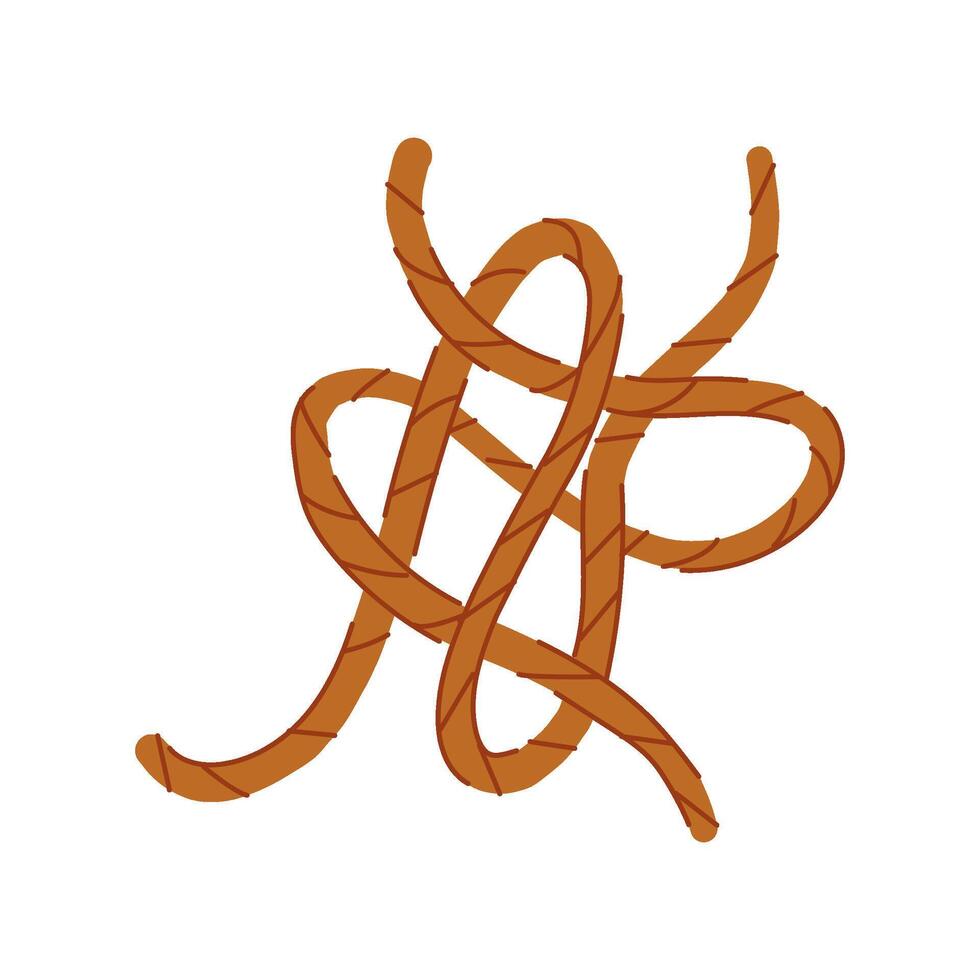 binding rope knot cartoon illustration vector