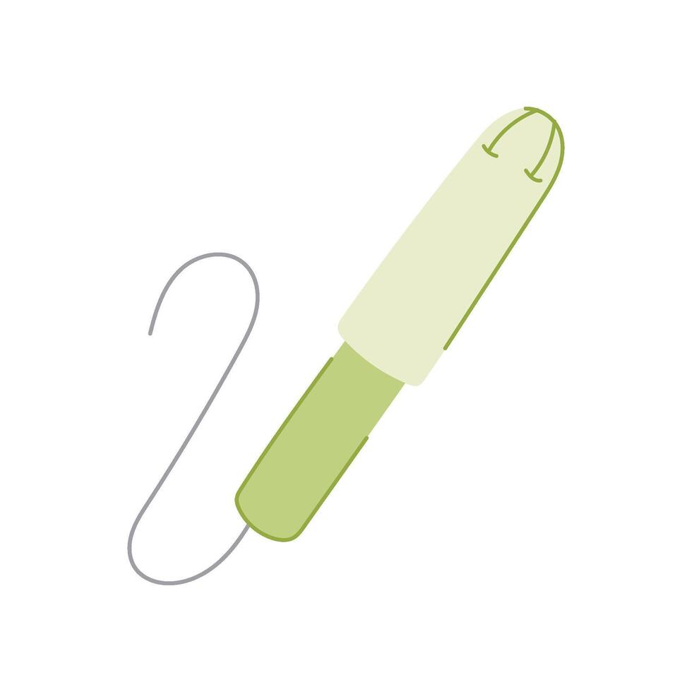 cotton tampon cartoon illustration vector