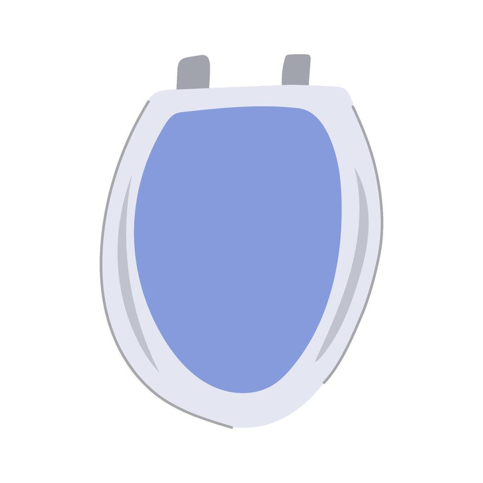 hygiene toilet seat cartoon illustration vector