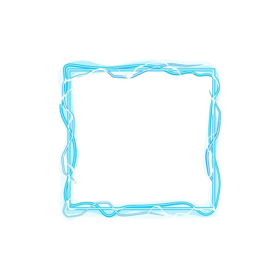 force thunder frame cartoon illustration vector