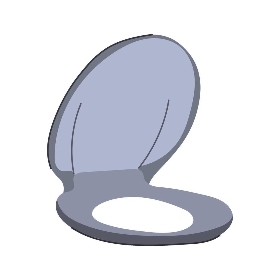 cover toilet seat cartoon illustration vector