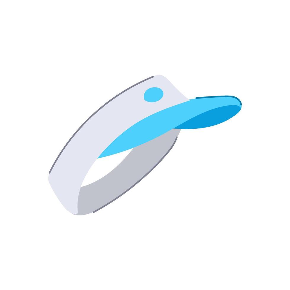 sports visor cap cartoon illustration vector