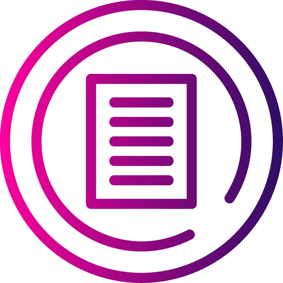 Terms of Service Line Gradient vector