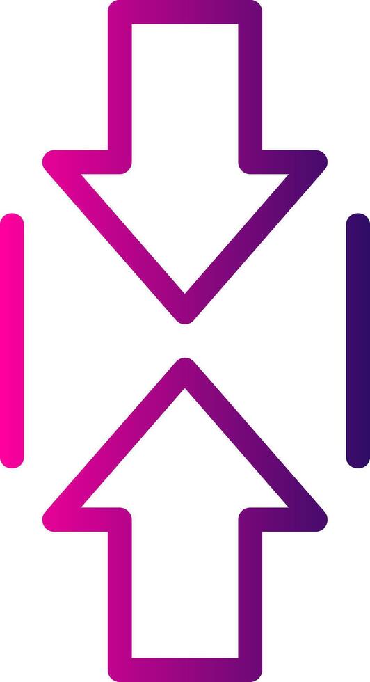 Scroll Up Line Gradient vector