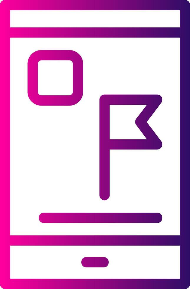 Flag Line Gradient vector