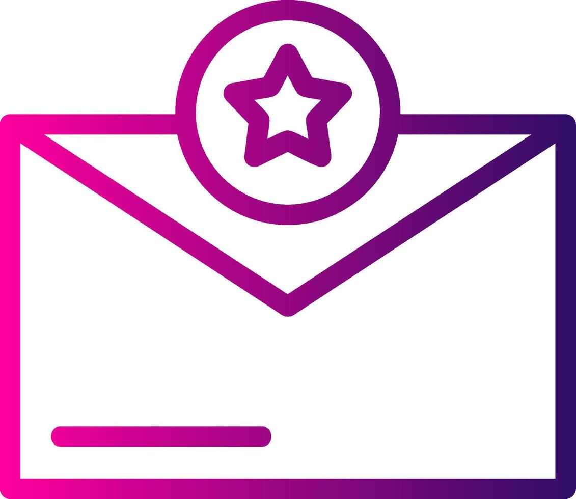 Star Line Gradient vector