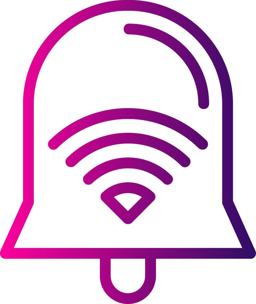 Wi-Fi Signal Line Gradient vector