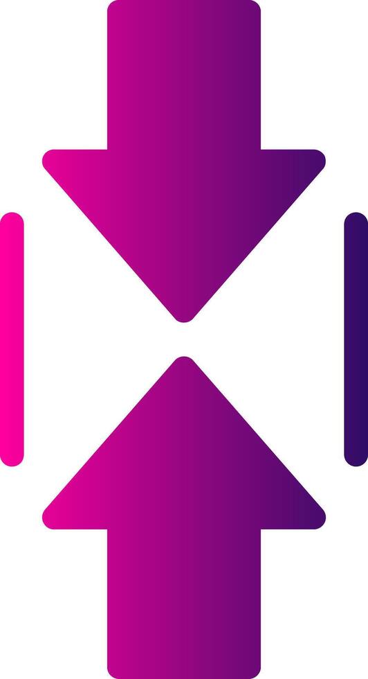 Scroll Up Glyph Gradient vector