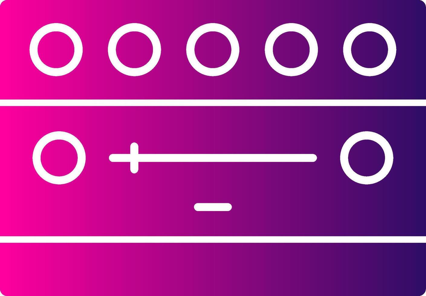 Notification Bar Glyph Gradient vector