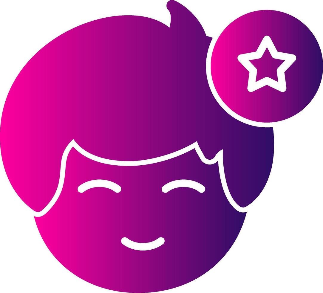 Star symbol Glyph Gradient vector