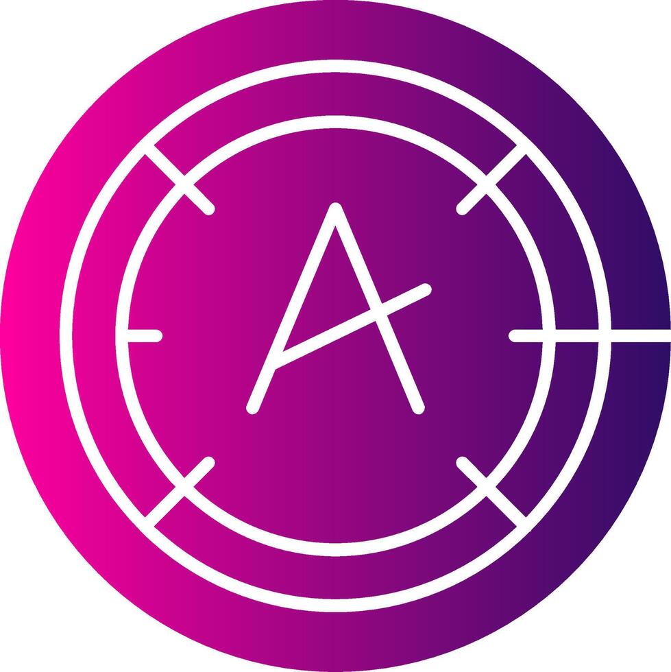 Dyslexia friendly Glyph Gradient vector