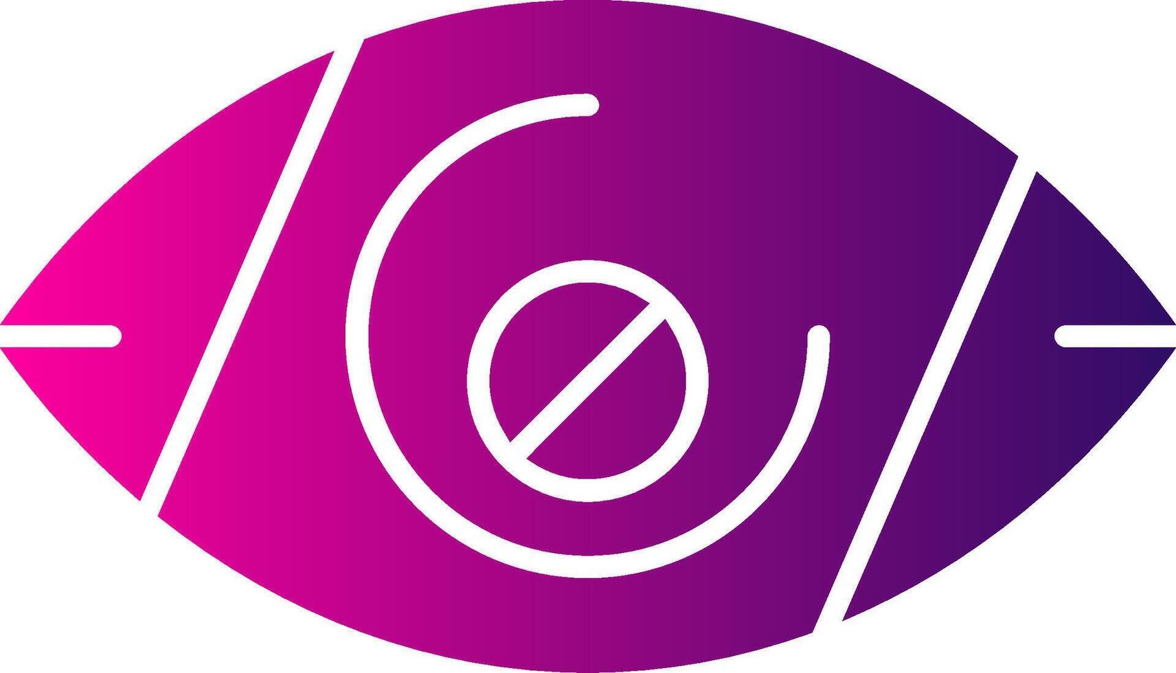 Visual impairment Glyph Gradient vector
