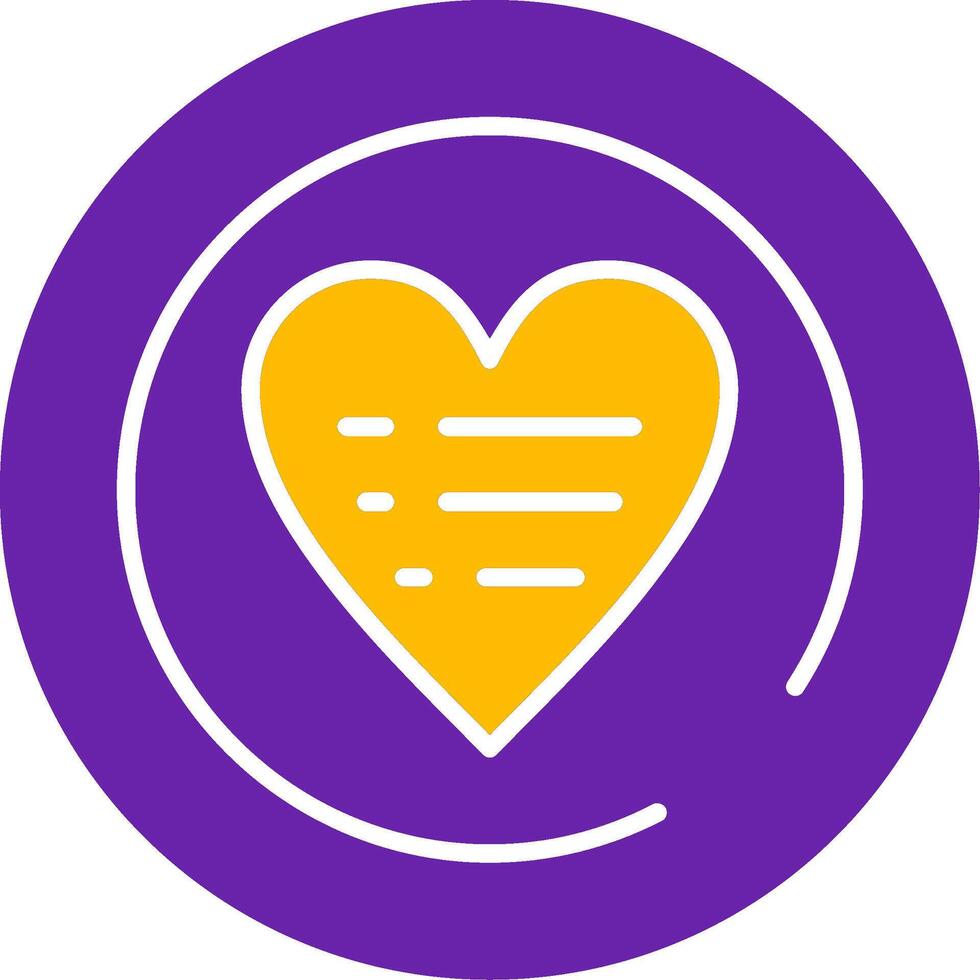 Wishlist Glyph Two Color vector