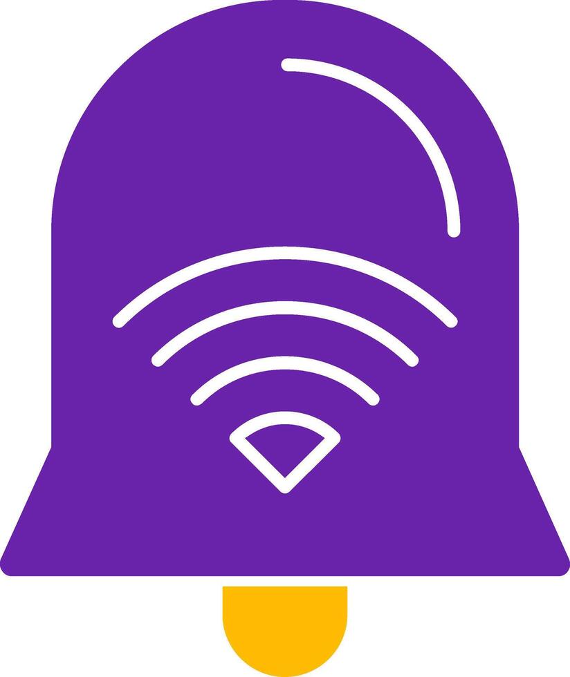 Wi-Fi Signal Glyph Two Color vector