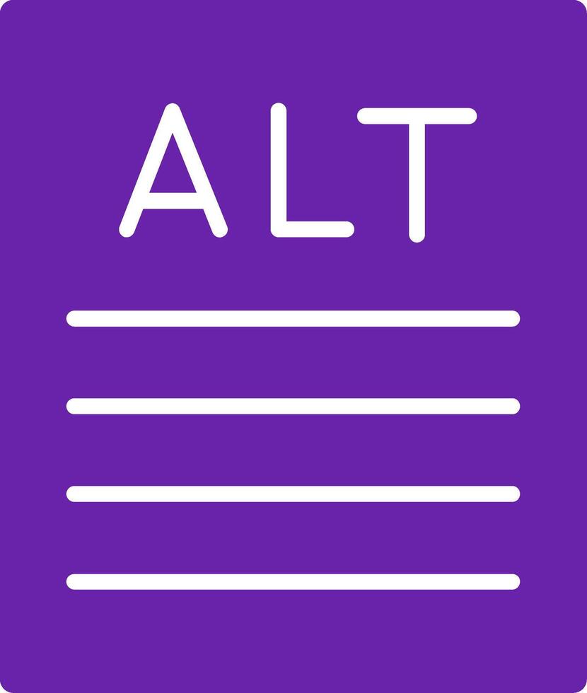 Alt text Glyph Two Color vector