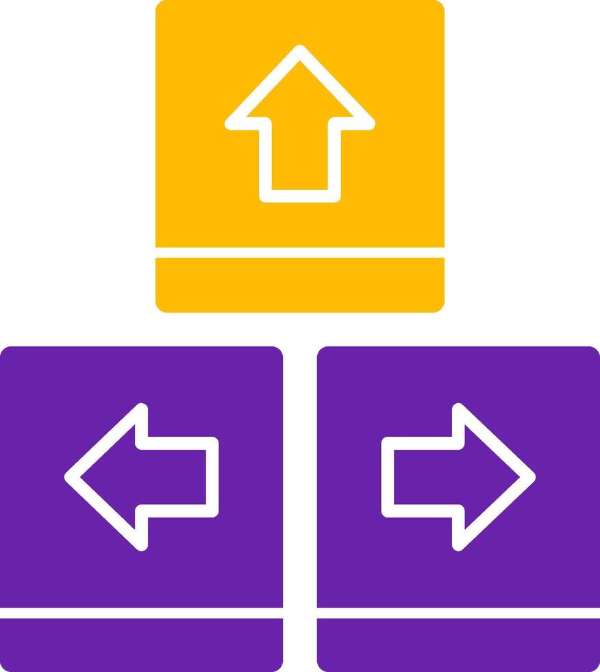 Keyboard navigation Glyph Two Color vector