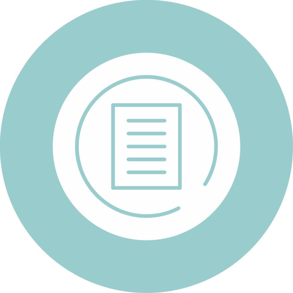 Terms of Service Glyph Circle vector