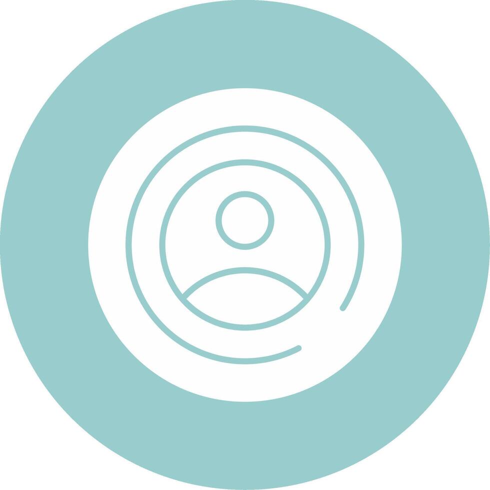 My Account Glyph Circle vector
