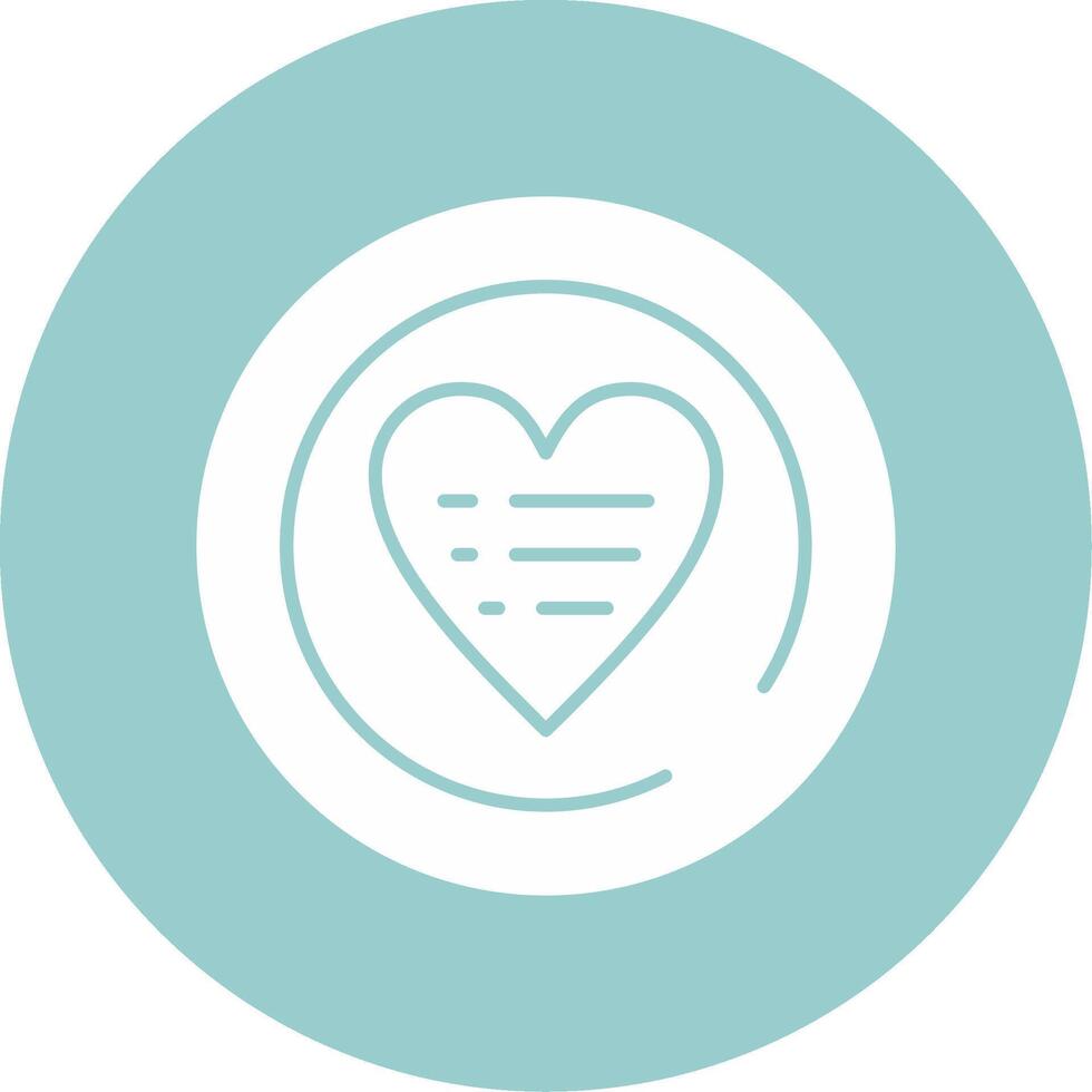 Wishlist Glyph Circle vector