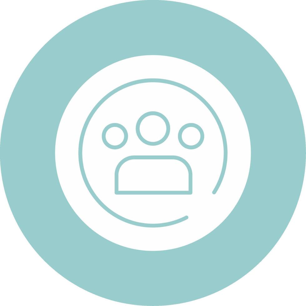 Team Glyph Circle vector