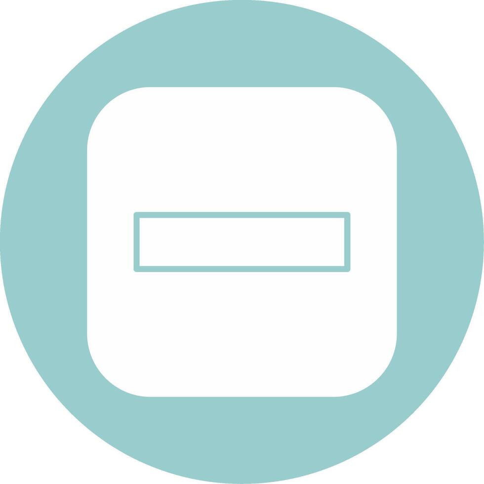 Stop Glyph Circle vector