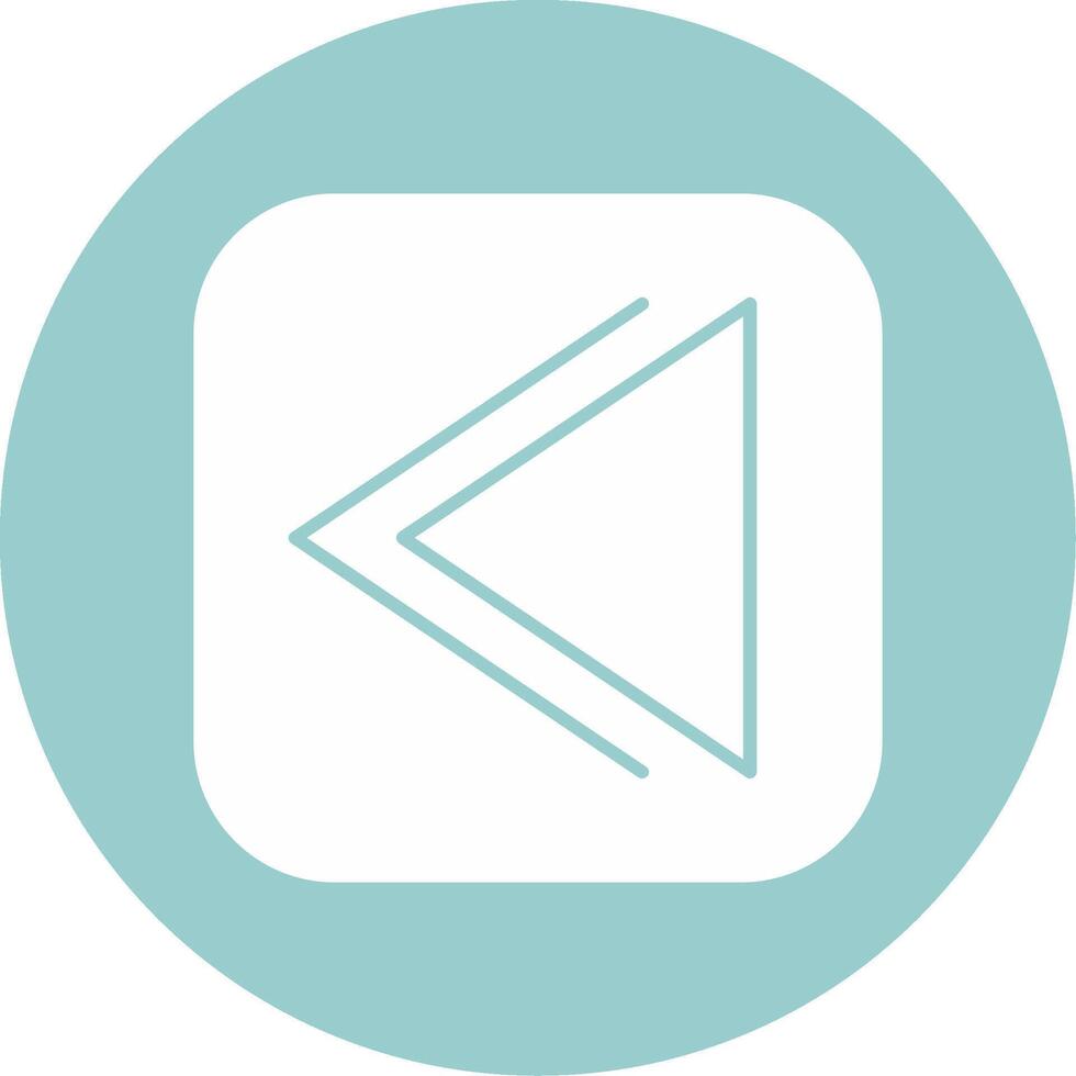 Backward Glyph Circle vector