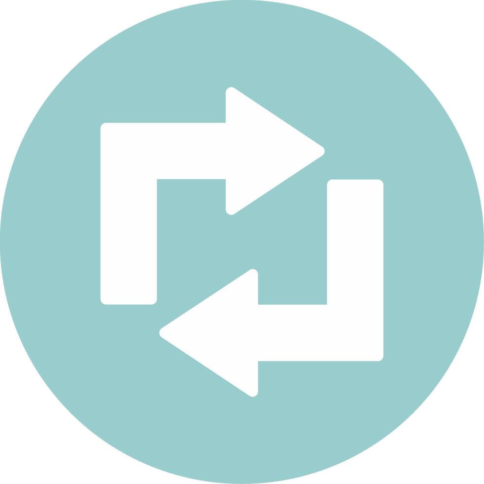 Refresh Glyph Circle vector