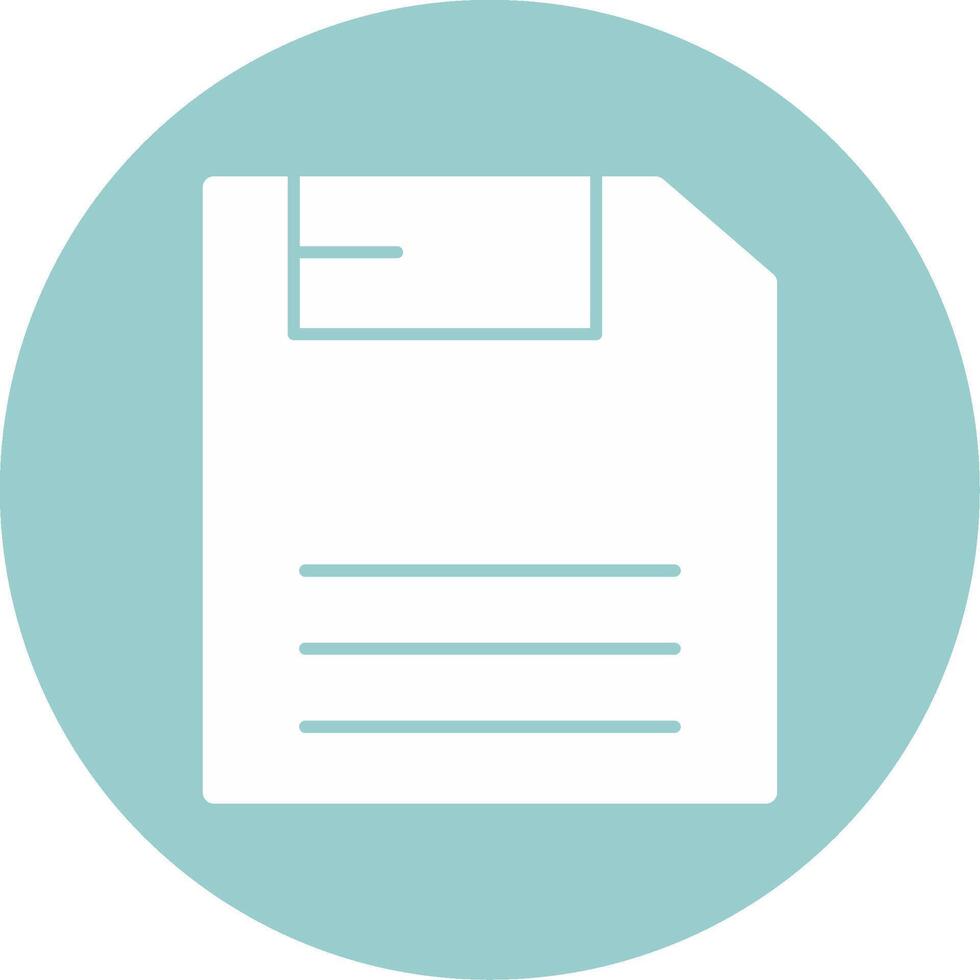 Save Glyph Circle vector