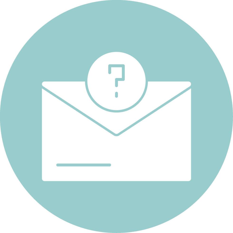 Question Mark Glyph Circle vector