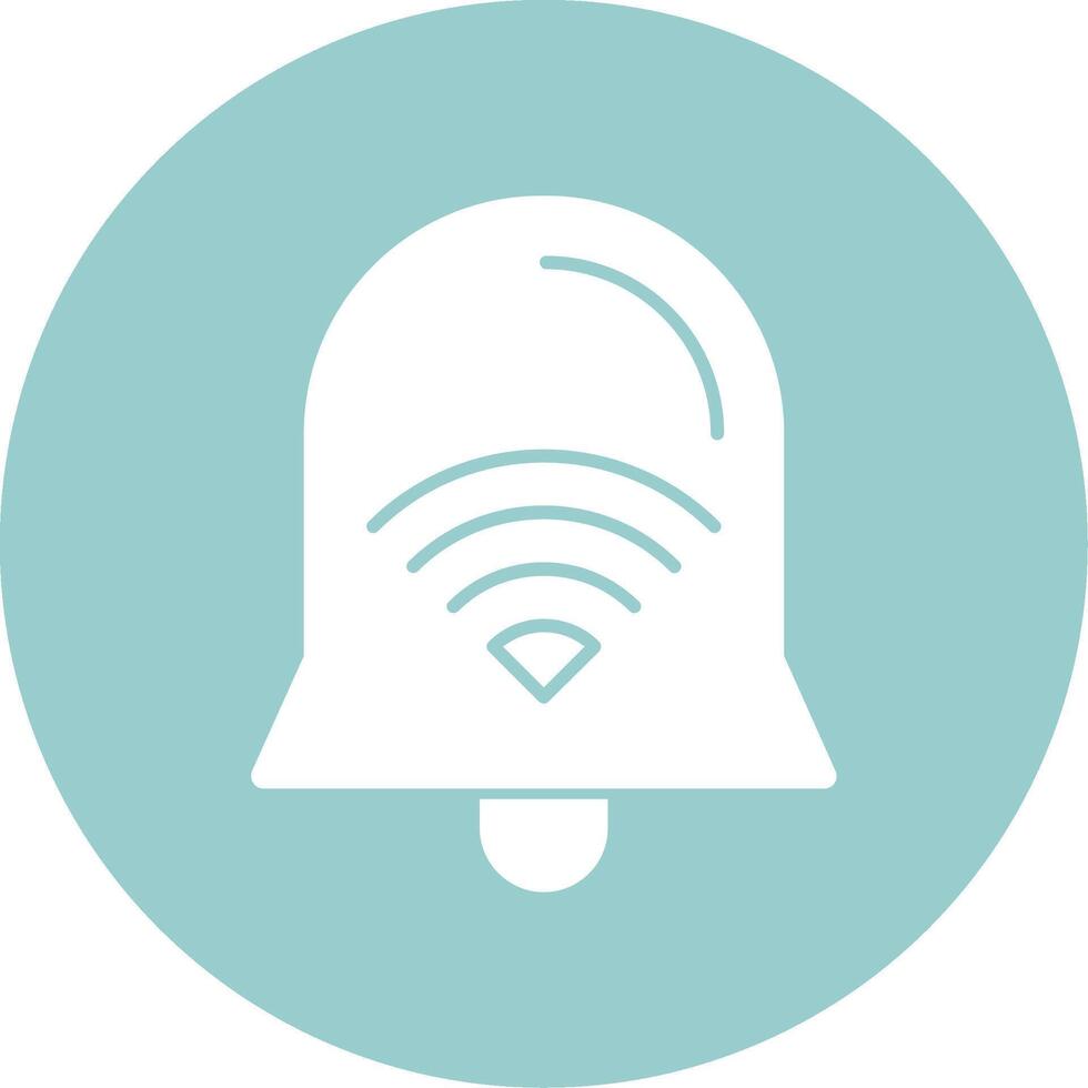 Wi-Fi Signal Glyph Circle vector