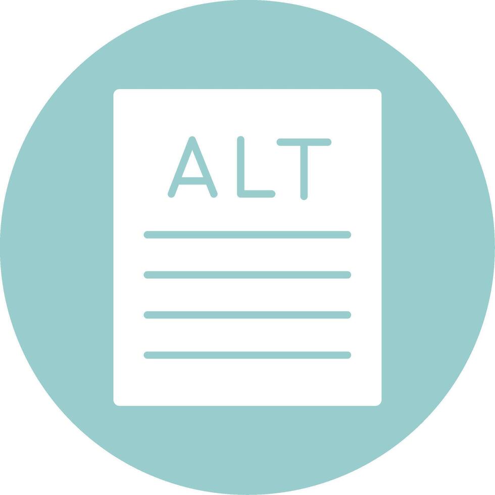 Alt text Glyph Circle vector