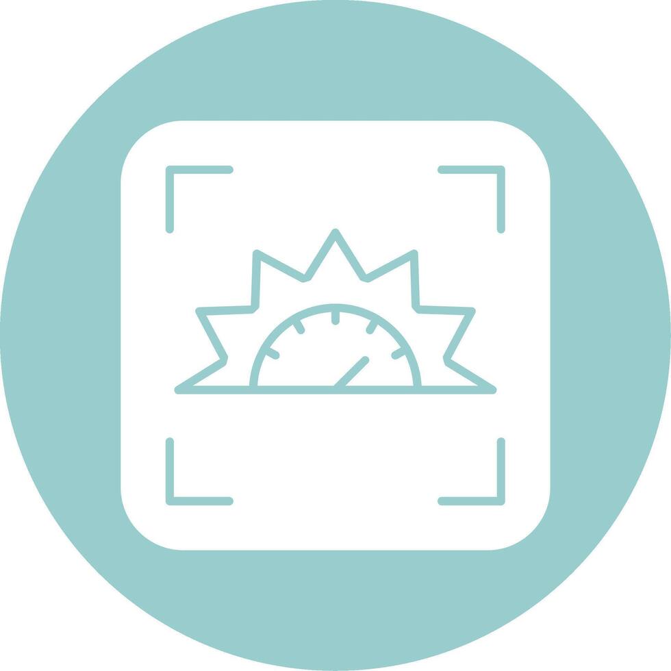 Focus indicator Glyph Circle vector