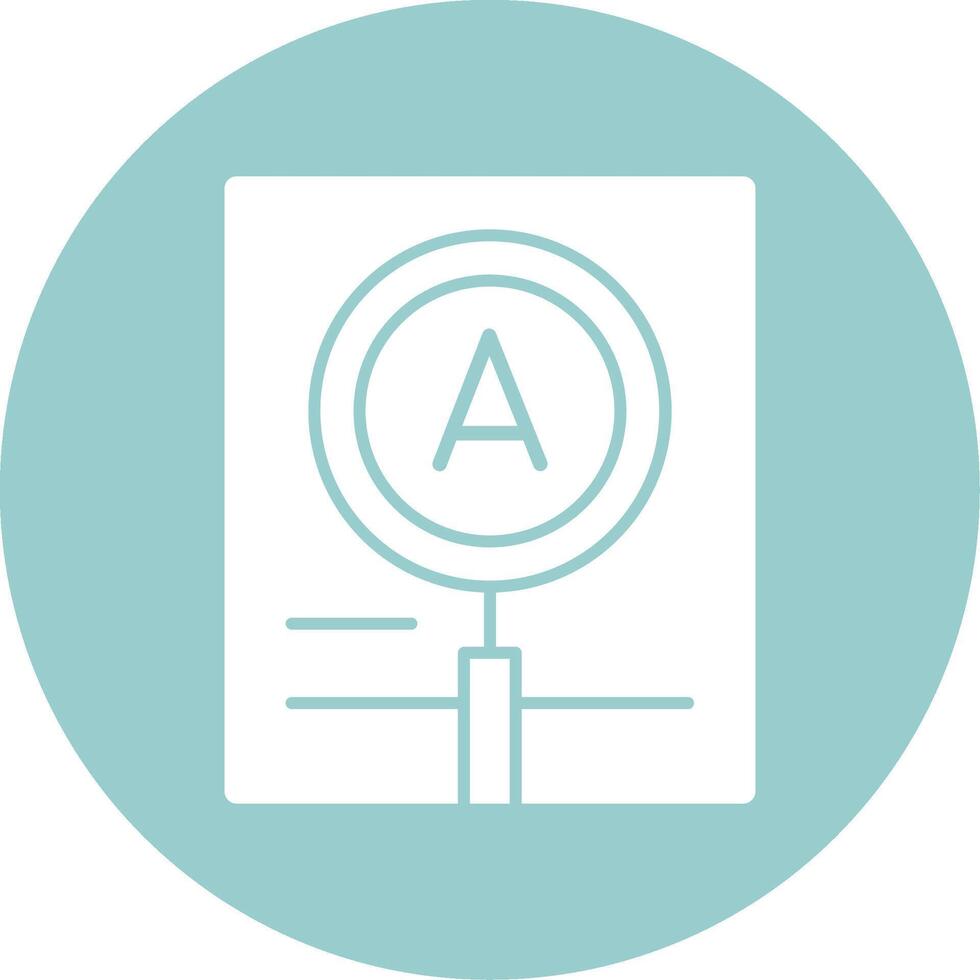 Magnification Glyph Circle vector