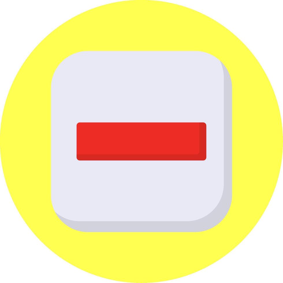Stop Flat Multi Color vector