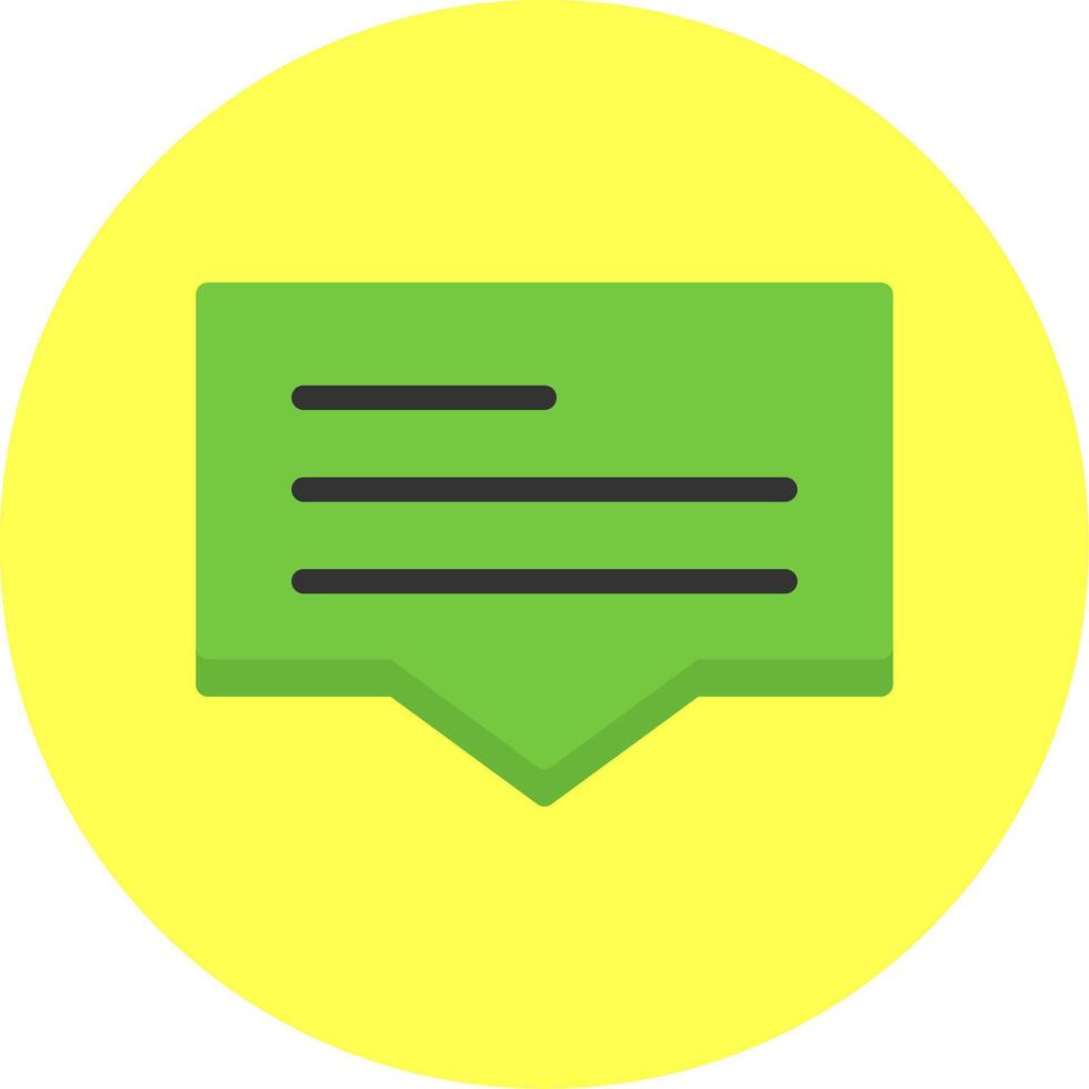 Comment Flat Multi Color vector